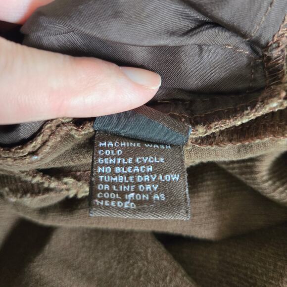 J. McLaughlin Corduroy Pants Brown High Rise Flat Front Straight Leg Women 4 - Picture 10 of 12